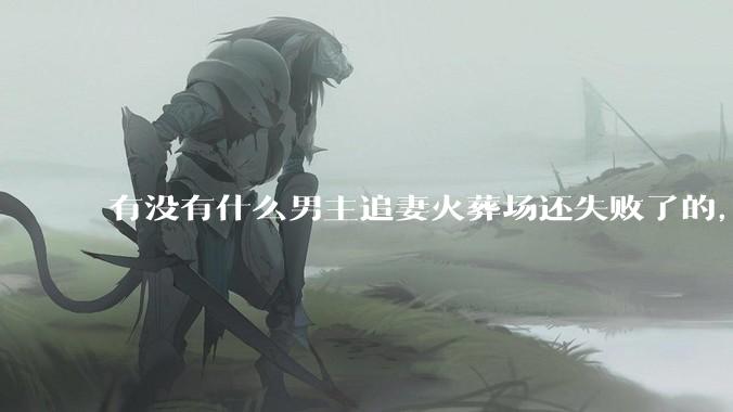 有没有什么男主追妻火葬场还失败了的，然后女主跟男二在一起了？